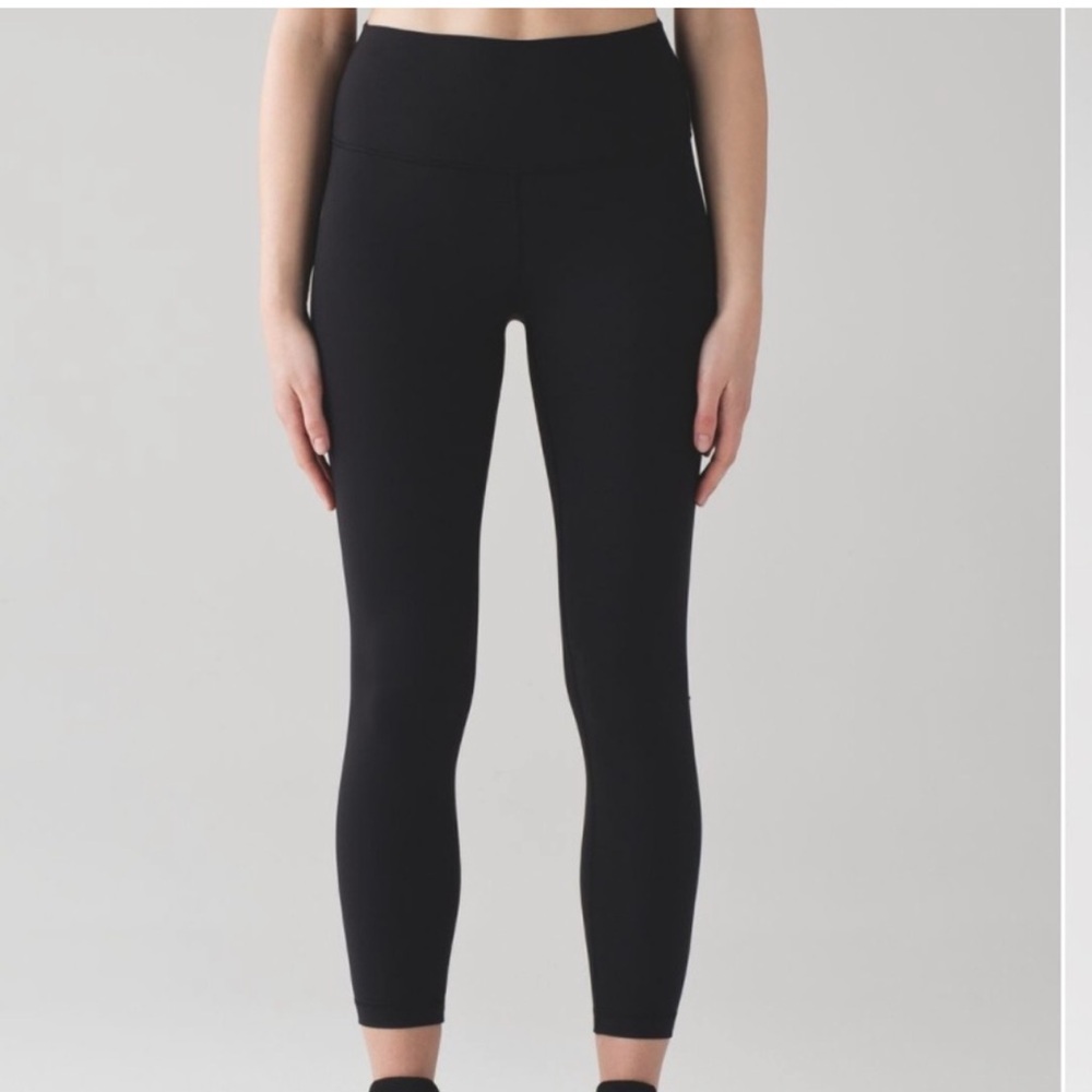 lululemon Wunder Under High Rise Black Leggings size 12